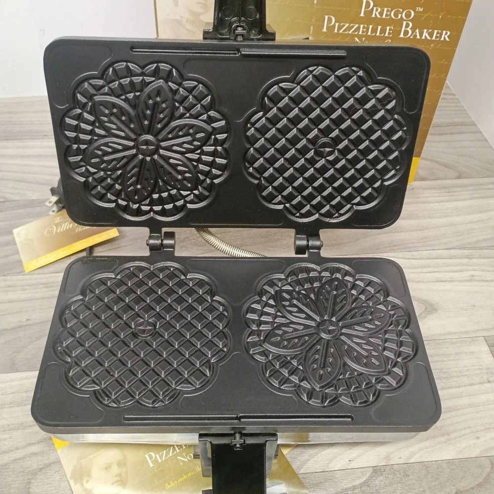 VillaWare Prego Pizzelle Baker Series 2 Maker 3600-NS Italian Cookies